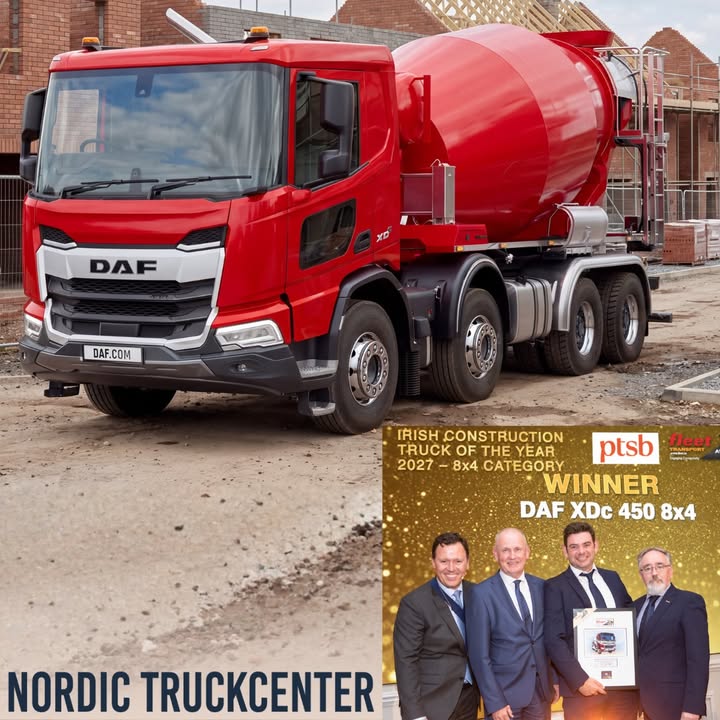 🏆 DAF XDC 8x4 – Vuoden 2027 rakennusalan kuorma-auto Irlannissa! 🚛 DAF XDC 8x4 on…
